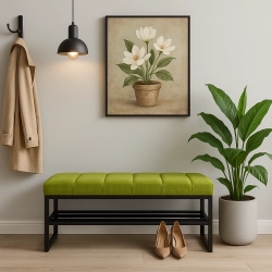 Ławka Tapicerowana Industrialna Tkanina HOLD ME 14  LGM-445 Rozmiary od 45 cm do 200 cm