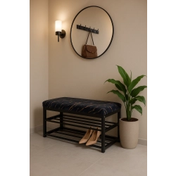 Ławka Pufa Tapicerowana Siedzisko Gładkie Marmur 02 LGM-5 Rozmiary od 50 cm do 200 cm