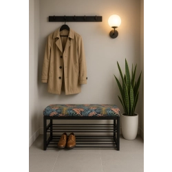 Ławka Pufa Tapicerowana Siedzisko Gładkie Kolorowe Liście 01 LGM-5 Rozmiary od 50 cm do 200 cm