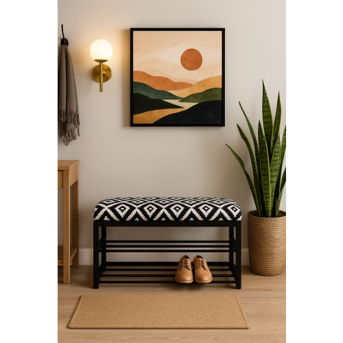 Ławka Pufa Tapicerowana Siedzisko Gładkie Etno Pixel Mały LGM-5 Rozmiary od 50 cm do 200 cm