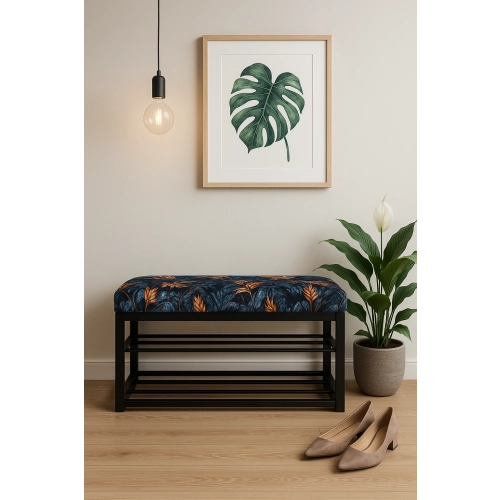 Ławka Pufa Tapicerowana Siedzisko Gładkie Monstera 03 LGM-5 Rozmiary od 50 cm do 200 cm