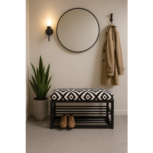 Ławka Pufa Tapicerowana Siedzisko Gładkie Etno Pixel Mały LGM-5 Rozmiary od 50 cm do 200 cm