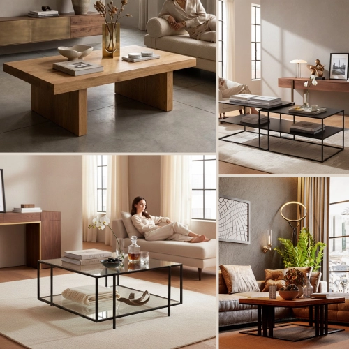 Stoliki kawowe prostokątne / kwadratowe