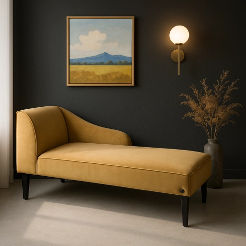 Szezlong welurowy SG-2 - polski producent Emra Wood Design