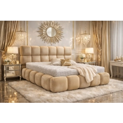 ŁÓŻKA CHERRY Tkanina Matt Velvet 09