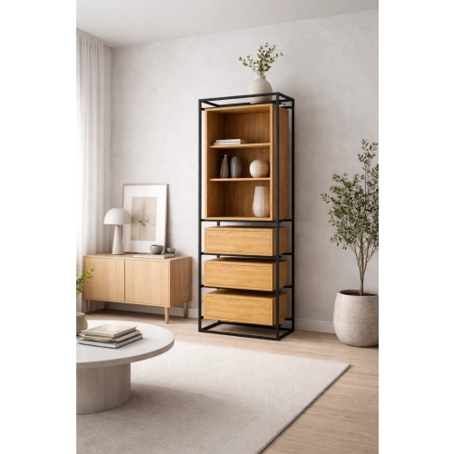 Witryna Z Drewna Litego Dębowego