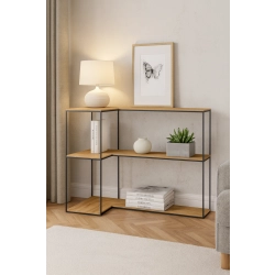 KONSOLA - REGAŁ CZARNY SKD-363