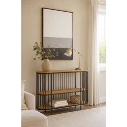 KONSOLA Z DREWNA LITEGO DĄB OLCHA JESION SKD-347