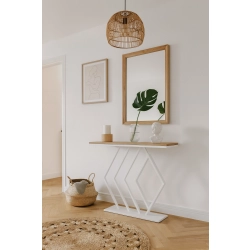 KONSOLA - REGAŁA Z DREWNA LITEGO DĄB OLCHA JESION SKD-379