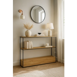 KONSOLA Z DREWNA LITEGO DĄB OLCHA JESION SKD-343