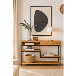 KONSOLA  DREWNO LITE DĄB OLCHA SKD-309