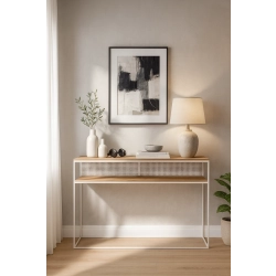 KONSOLA Z DREWNA LITEGO DĄB OLCHA JESION SKD-352