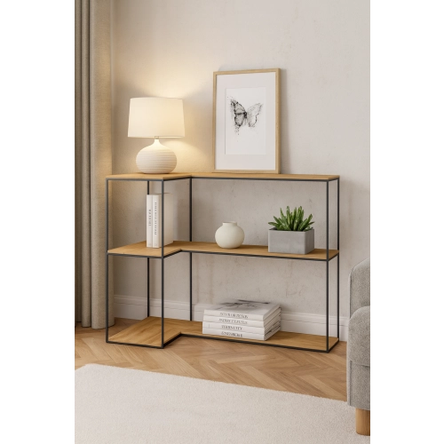 KONSOLA - REGAŁ CZARNY SKD-363