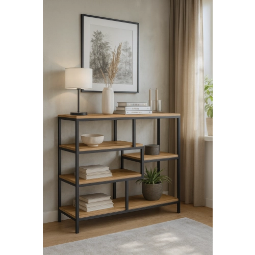 KONSOLA Z DREWNA LITEGO DĄB OLCHA SKD-335