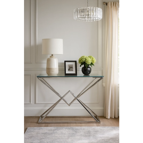 SKD-84 KONSOLA LOFT INDUSTRIALNA STAL CZARNA STAL NIERDZEWNA INOX