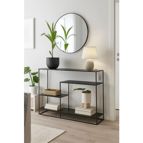 KONSOLA LOFT INDUSTRIALNA STAL CZARNA STAL NIERDZEWNA INOX SKD-101