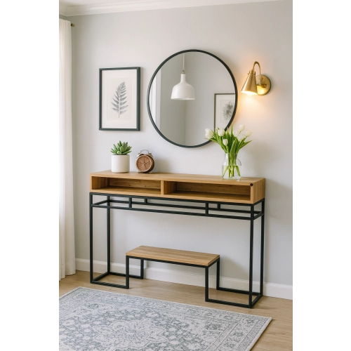 KONSOLA  DREWNO LITE DĄB OLCHA SKD-318