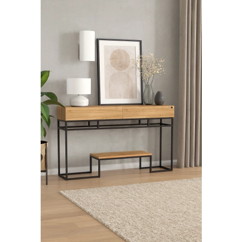 KONSOLA  DREWNO LITE DĄB OLCHA SKD-322