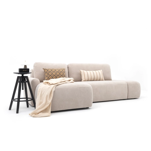 CLOUD narożnik z odłączaną pufką-podnóżkiem