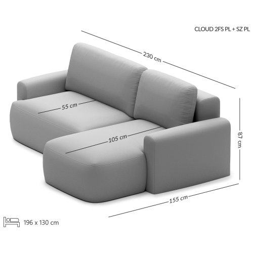 CLOUD mały narożnik