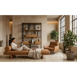 REGAŁ NA KSIĄŻKI METALOWY DREWNO LITE DĄB JESION OLCHA RNK-112