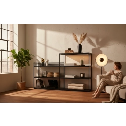 KONSOLA - REGAŁ CZARNA  SKD-361