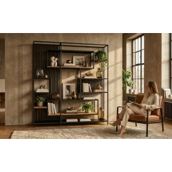 REGAŁ NA KSIĄŻKI METALOWE  RNK-138