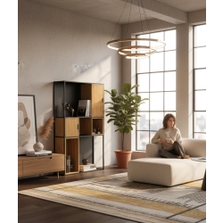 REGAŁ NA KSIĄŻKI METALOWE DREWNO LITE DĄB JESION OLCHA RNK-164