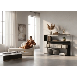 REGAŁ NA KSIĄŻKI METALOWE  RNK-144