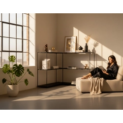 KONSOLA - REGAŁ CZARNA  SKD-360