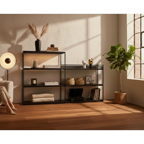 KONSOLA - REGAŁ CZARNY  SKD-362