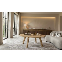 STOLIK KAWOWY z Drewna Litego  Dębowego - Jesionowego  STK-901