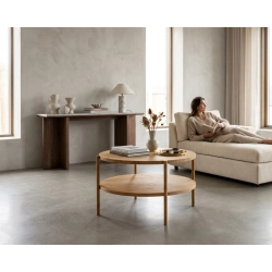 STOLIK KAWOWY z Drewna Litego  Dębowego - Jesionowego  STK-902