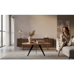 STOLIK KAWOWY z Drewna Litego  Dębowego - Jesionowego  STK-918