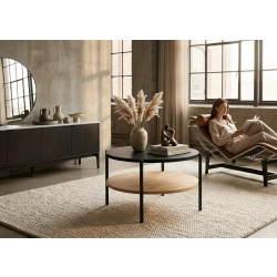 STOLIK KAWOWY z Drewna Litego  Dębowego - Jesionowego  STK-904