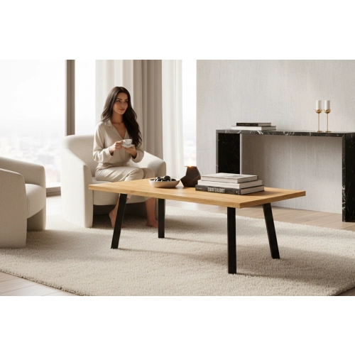 STOLIK KAWOWY z Drewna Litego  Dębowego - Jesionowego  STK-913