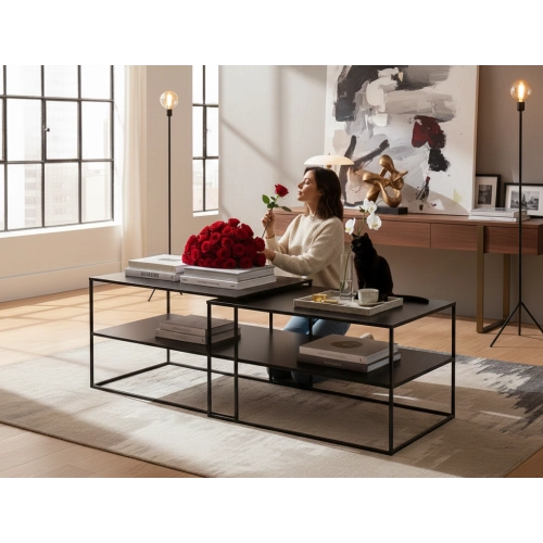 STOLIK KAWOWY CZARNY STK-154