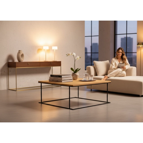 STOLIK KAWOWY DREWNO LITE Dąb Jesion Olcha STK-942