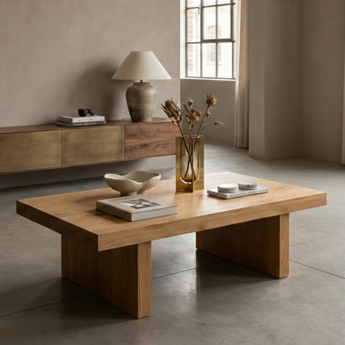 STOLIK KAWOWY DĄB OLEJOWANY DREWNO LITE STK-151