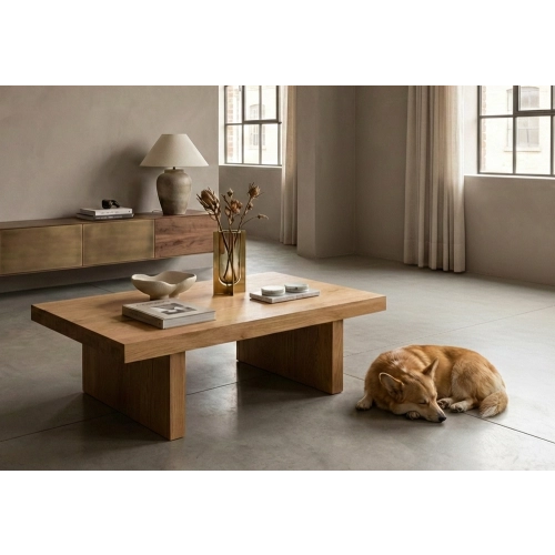 STOLIK KAWOWY DĄB OLEJOWANY DREWNO LITE STK-151