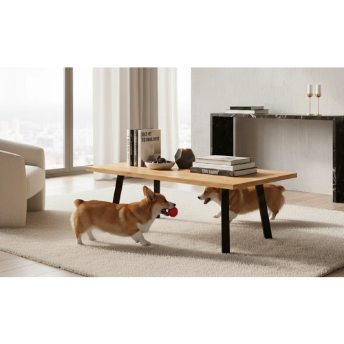 STOLIK KAWOWY z Drewna Litego  Dębowego - Jesionowego  STK-913