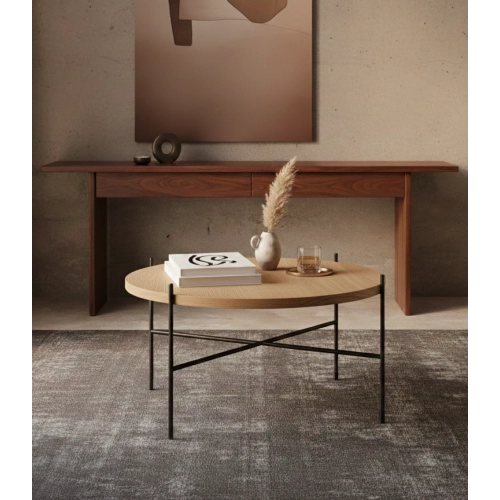 STOLIK KAWOWY z Drewna Litego  Dębowego - Jesionowego  STK-906