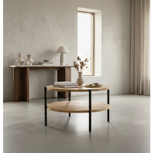 STOLIK KAWOWY z Drewna Litego  Dębowego - Jesionowego  STK-903