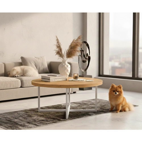 STOLIK KAWOWY z Drewna Litego  Dębowego - Jesionowego  STK-912