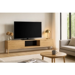 Szafka RTV-43 Drewno Lite Dąb Loft Lakier Rozmiary od 100 cm do 200 cm PREMIUM