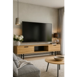 Szafka RTV-23 Drewno Lite Dąb Loft Lakier Rozmiary od 100 cm do 200 cm PREMIUM