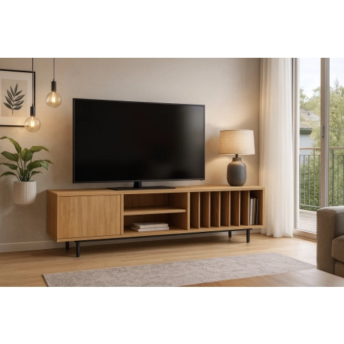 Szafka RTV-86 Drewno Lite Dąb Loft Lakier Rozmiary od 100 cm do 200 cm PREMIUM