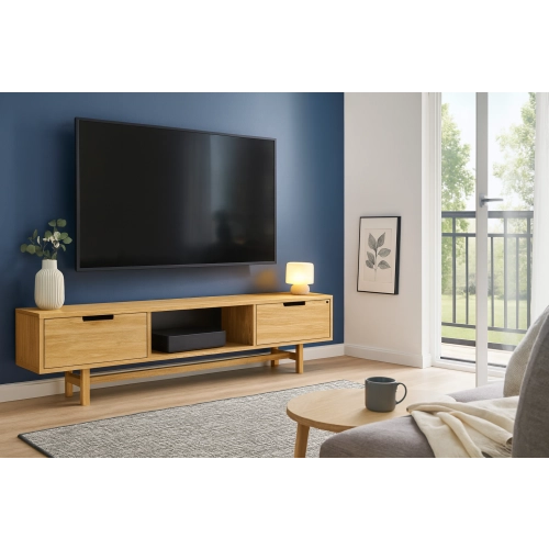 Szafka RTV-41 Drewno Lite Dąb Loft Lakier Rozmiary od 100 cm do 200 cm PREMIUM