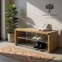 Regał Szafka Na Buty Drewno Lite  RDD-41 Dąb  Rozmiary od 50 cm do 120 cm