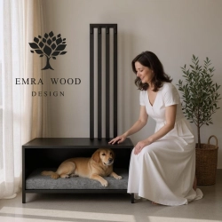 3 w 1 Legowisko  / Ławka i  Wieszakiem  LEGO-6 Czarny